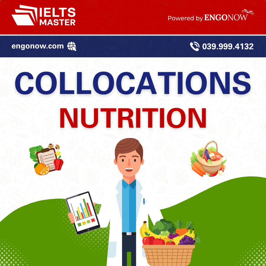 từ vựng collocations chủ đề dinh dưỡng